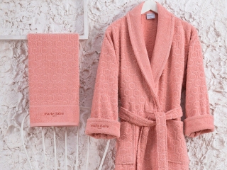 Набор женский халат с полотенцами Marie Claire Gladic pink