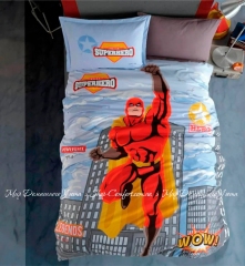 Хлопковое постельное белье для детей и подростков Clasy Superhero полуторное