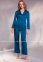 Женская атласная пижама на пуговицах Shato 1704 бирюзовая 0