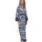 Женский длинный халат из искусственного шелка Shato 2305 navy blue 0