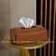 Кожаный бокс для салфеток Pinetti Rectangular Tissue Firenze Camel 3