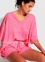 Летний комплект футболка с шортами Seafolly 54662-54649 pink 0