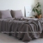 Хлопковая простынь-покрывало La Modno Pike Stonewashed Taupe Brown 220х240 2