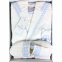 Детский махровый халат с капюшоном Maison D'or Alpha бело-голубой 0