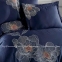 Сатиновое постельное белье с вышивкой Dantela Calista lacivert евро 0