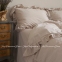 Однотонное постельное белье из вареного хлопка Limasso Natural Exclusive cream семейное 0