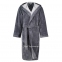 Мужской халат с капюшоном Cawoe Uni 801 anthracite - 71 5
