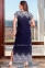 Длинное летнее платье с коротким рукавом из вискозы Cocoon J5-5119 2
