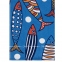Хлопковое пляжное полотенце Maisonette Rainbow Fisch 75х150 велюр/махра (8699965141075) 0