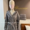 Женский серый махровый халат с капюшоном Blumarine Benessere Grey 1