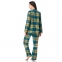 Теплая женская фланелевая пижама на пуговицах Key LNS 407 B23 3