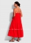 Длинное летнее платье на бретелях Seafolly 54663-DR mandarine red 1