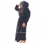 Черный женский длинный теплый халат Shato 2338 1