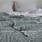 Хлопковая простынь-покрывало La Modno Pike Stonewashed French Green 220х240 2