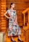 Летнее платье с коротким рукавом из вискозы Cocoon J5-5079 0