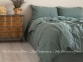 Однотонное постельное белье из вареного хлопка Limasso Natural green standart евро 3