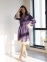 Женский велюровый халат Suavite Мариэль короткий фиолетовый 2
