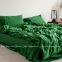 Однотонное постельное белье из вареного хлопка La Modno Grass Green семейное 0