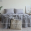 Хлопковая простынь-покрывало La Modno Pike Stonewashed Pearl Gray 220х240 4