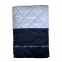 Двухстороннее однотонное хлопковое покрывало Trussardi Seam line Notte 270х260 0