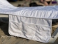Велюровое покрытие для шезлонга с подушкой Frontgate 80х210 белое 1