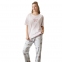 Женская хлопковая трикотажная пижама капри с футболкой Hays 36143 2