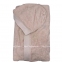 Женский бежевый махровый халат с капюшоном Blumarine Benessere Beige 1