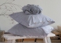 Однотонная простынь на резинке 160x200+30 с наволочками 50х70 La Modno Stonewashed Pearl Gray 0