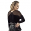 Женская черная блузка с длинным рукавом Eldar Norin 0