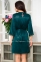 Короткий зеленый шелковый халат Mia-Amore Валенсия 3263-1 0