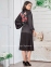 Черный женский атласный халат Vienetta 1610185047 0