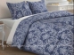 Фланелевое постельное белье Almira Mix Версаль Королевская Синь евро-макси 2