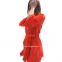 Женский короткий халат с маской для сна Shato 2339 красный 3