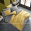 Однотонное постельное белье поплин Hobby Poplin Diamond желто-серое евро (8698499159815) 0