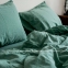 Однотонное постельное белье из вареного хлопка La Modno Sage Green полуторное 2