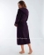 Теплый длинный женский халат с капюшоном Nusa Ns 4145 mor 0