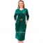 Женский велюровый халат на молнии Cocoon O22-1269 green 0