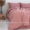 Однотонное постельное белье из вареного хлопка Limasso Old rose standart евро 0
