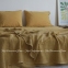 Хлопковая простынь-покрывало La Modno Pike Stonewashed Golden Yellow 220х240 1