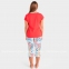 Женская пижама футболка и капри Massana P231246 0