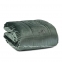 Зеленое бархатное покрывало Blumarine Blu Velvet Pine 270х270 2