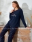 Трикотажная женская пижама свитшот со штанами Sevim 15451 1