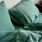 Однотонное постельное белье из вареного хлопка La Modno Sage Green полуторное 1