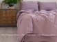 Однотонное постельное белье из вареного хлопка Limasso Natural Violet standart евро 0