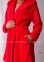 Теплый женский халат с капюшоном Key LGD 117 B21 красный 1