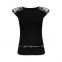 Женская черная футболка с кружевом Eldar Tosca 1