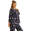 Женская хлопковая трикотажная пижама капри с блузой Hays 27404 2