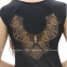 Женская сорочка с коротким рукавом из вискозы Shato 2310 black 1