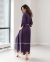 Длинный велюровый халат Suavite Мариэль фиолетовый 3