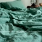 Однотонное постельное белье из вареного хлопка La Modno Sage Green полуторное 3